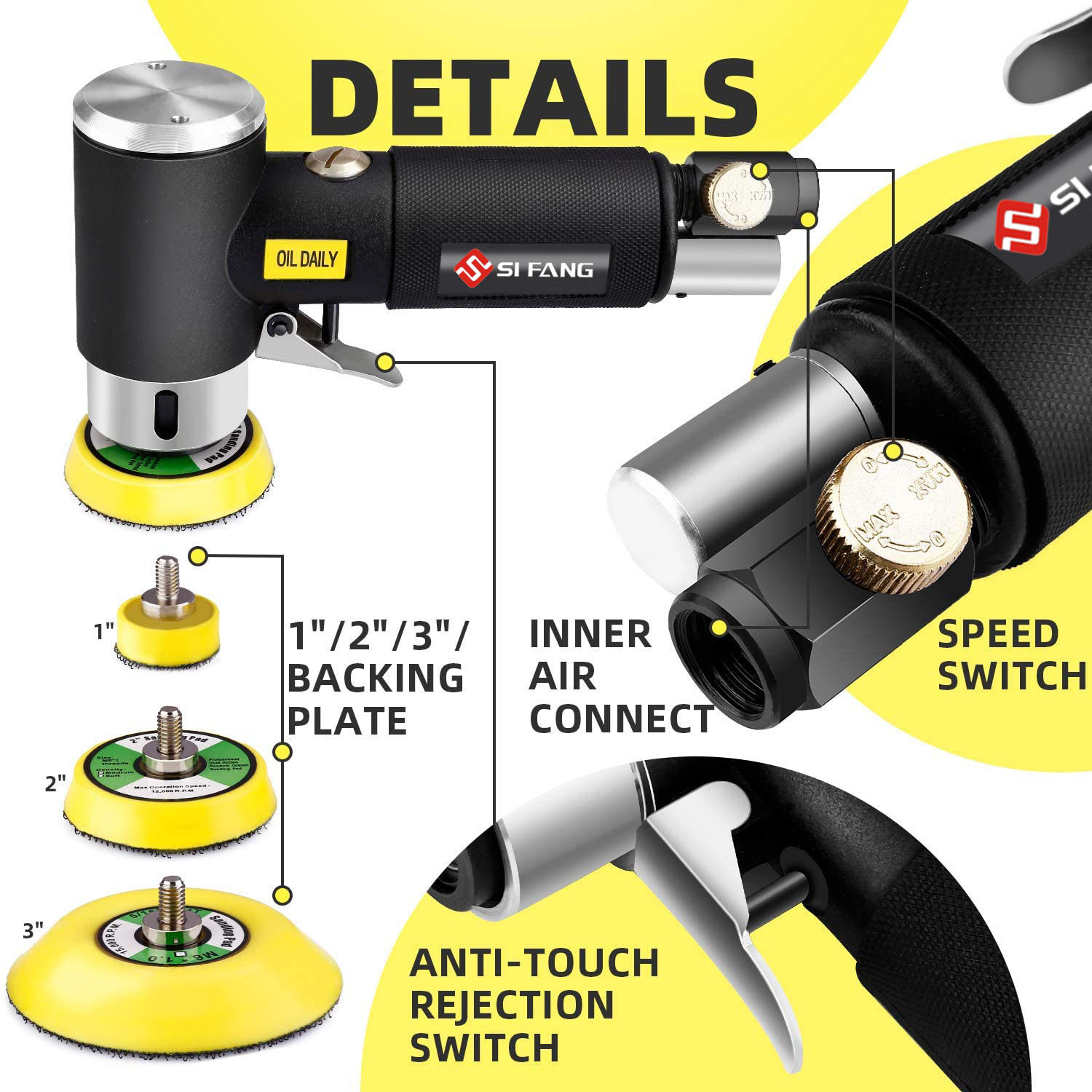 Lixadeira de ar orbital mini p - Orbital Polisher Da avaliação e preço