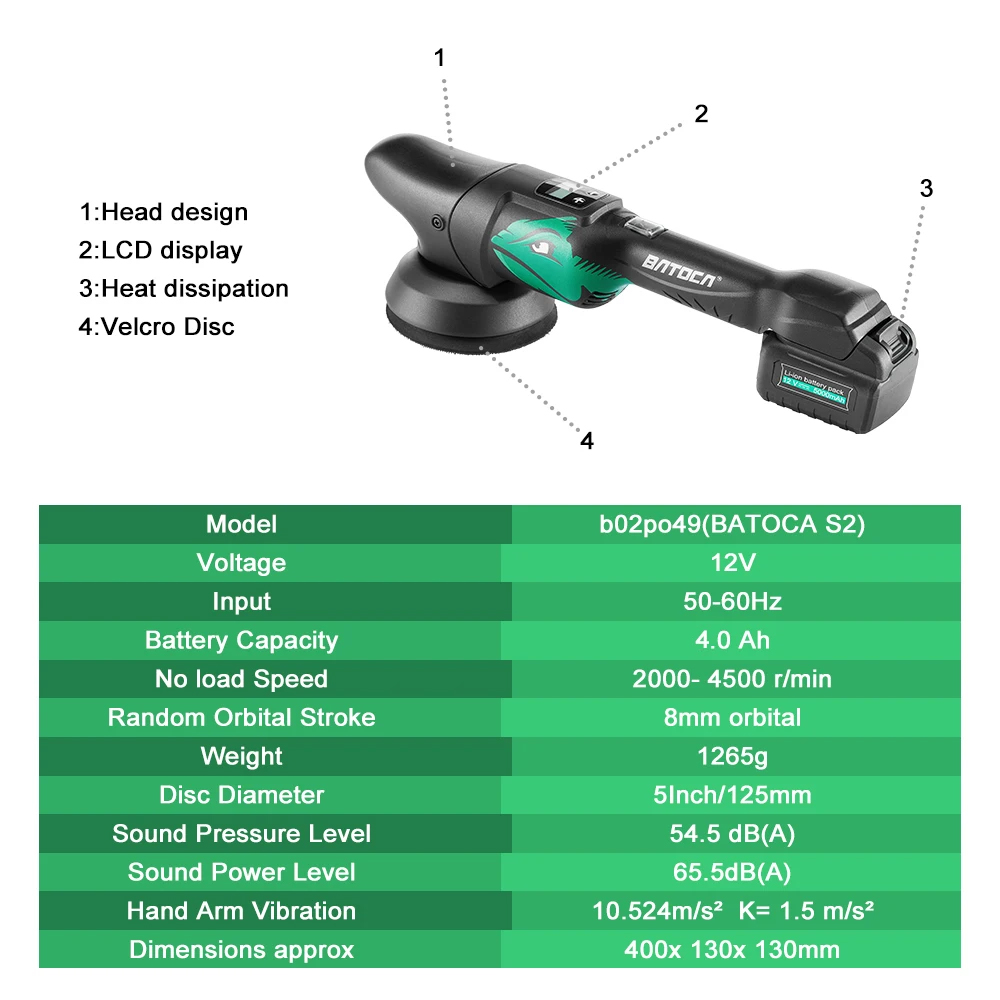 Polidora Automotiva Sem Fio BA - Orbital Polisher Da avaliação e preço
